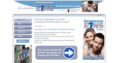 Desktop Screenshot of gemeinsam-e1ns.de